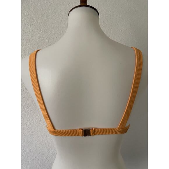 Meshki Swim Bikini Top Esme Triangle Ribbed Swimwear - Picture 5 of 6